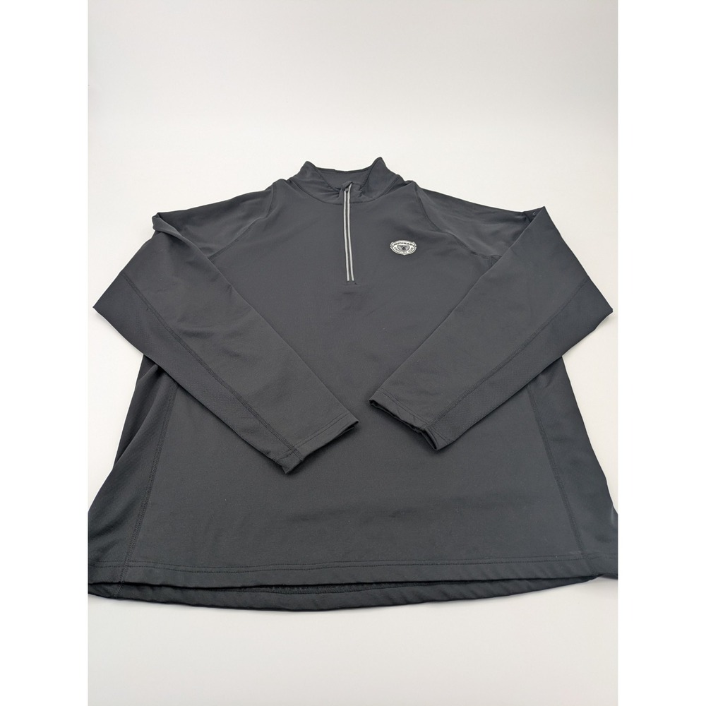 Sunice Pullover Mens XL Black Tobey Lightweight‎ 1/2 Zip Medinah Country Club